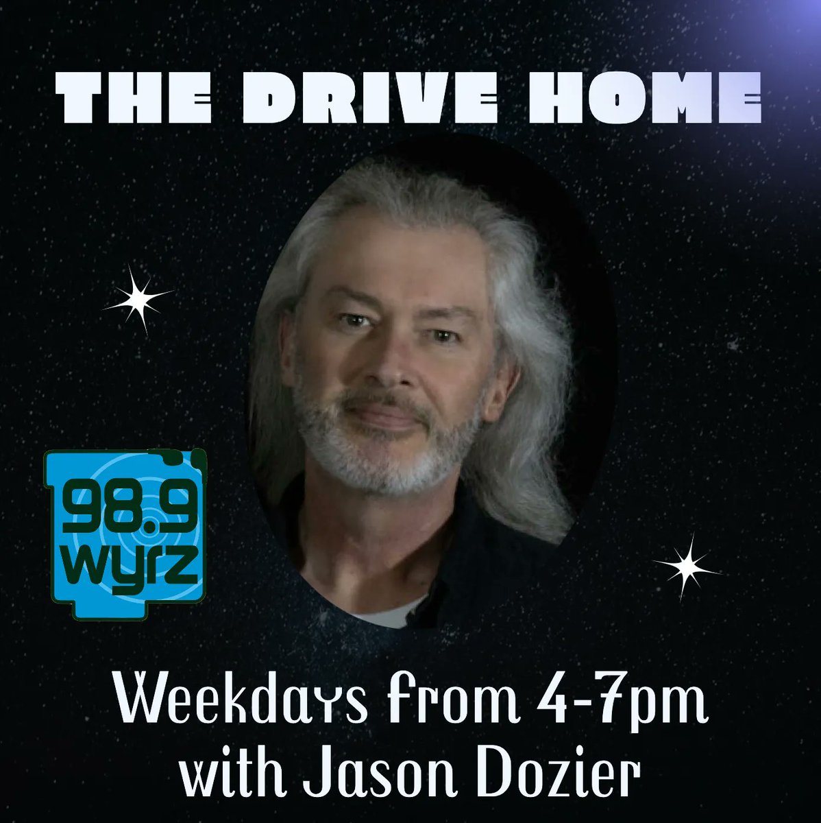 WYRZ989's tweet image. Keep the solid gold hits flowing all the way through your Drive Home with Jason Dozier.  Listen weekdays from 4-7pm at 98.9 FM and on WYRZ.org 
.
#DriveHomeShow #WYRZ #JasonDozier