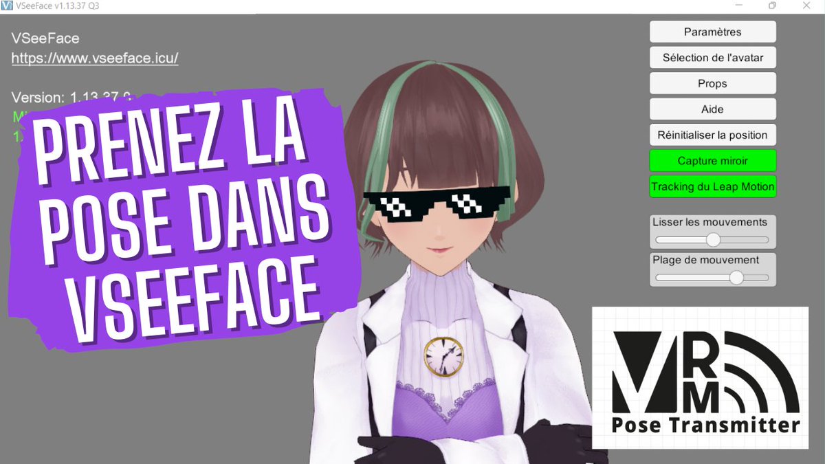 Nouveau tuto sur ma chaine Youtube ! Je vous montre comment prendre la pose avec votre avatar dans VSeeFace en utilisant VRM Pose Transmitter 
youtu.be/erQz5vroC0o