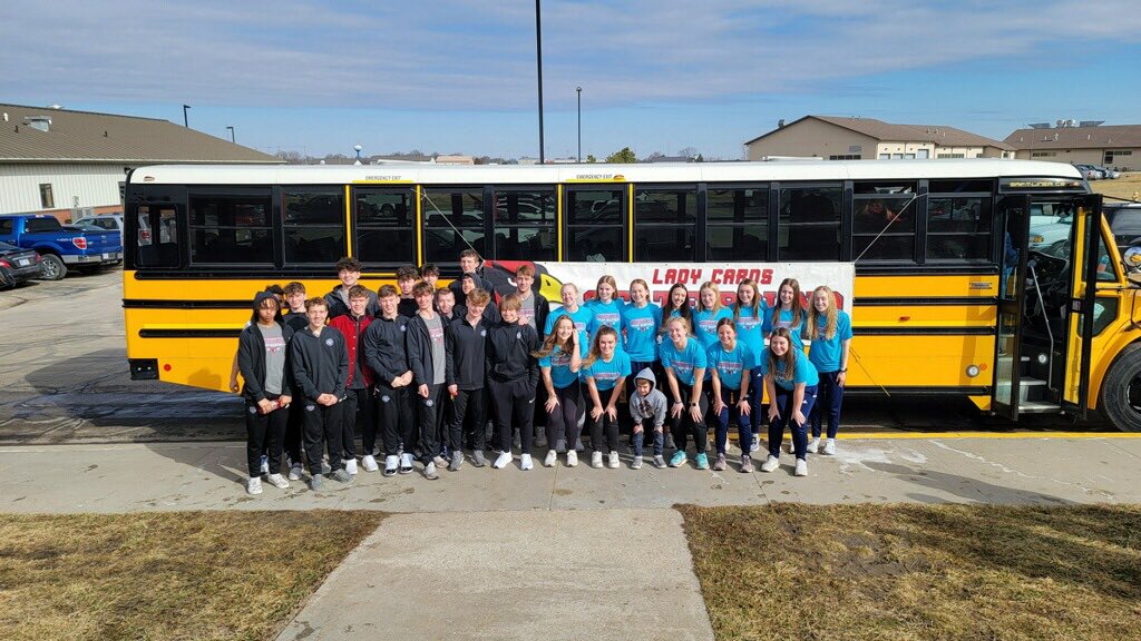 EudoraHS's tweet photo. Big day. Boys and girls basketball headed out for state, work to do. https://t.co/arWaeqKOEd