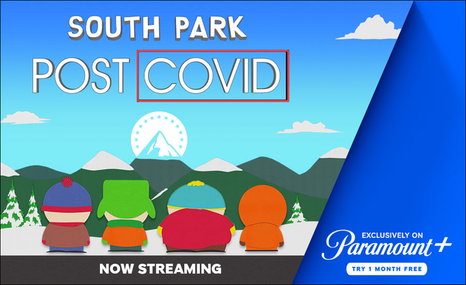 AilsaForshaw's tweet photo. Here you go!
The #SouthPark #PostCovid Movie is SO Funny! Yay! @SouthPark! lol! #comedy @joerogan
#SouthParkPostCovid
@paramountplus
SOUTH PARK: POST COVID is now streaming exclusively on #paramountplusbday #ad
Try 1 month FREE! #FreeTrial
https://t.co/KcmDzMuCNS…⬅️🎉👀 https://t.co/21VGob7fRo