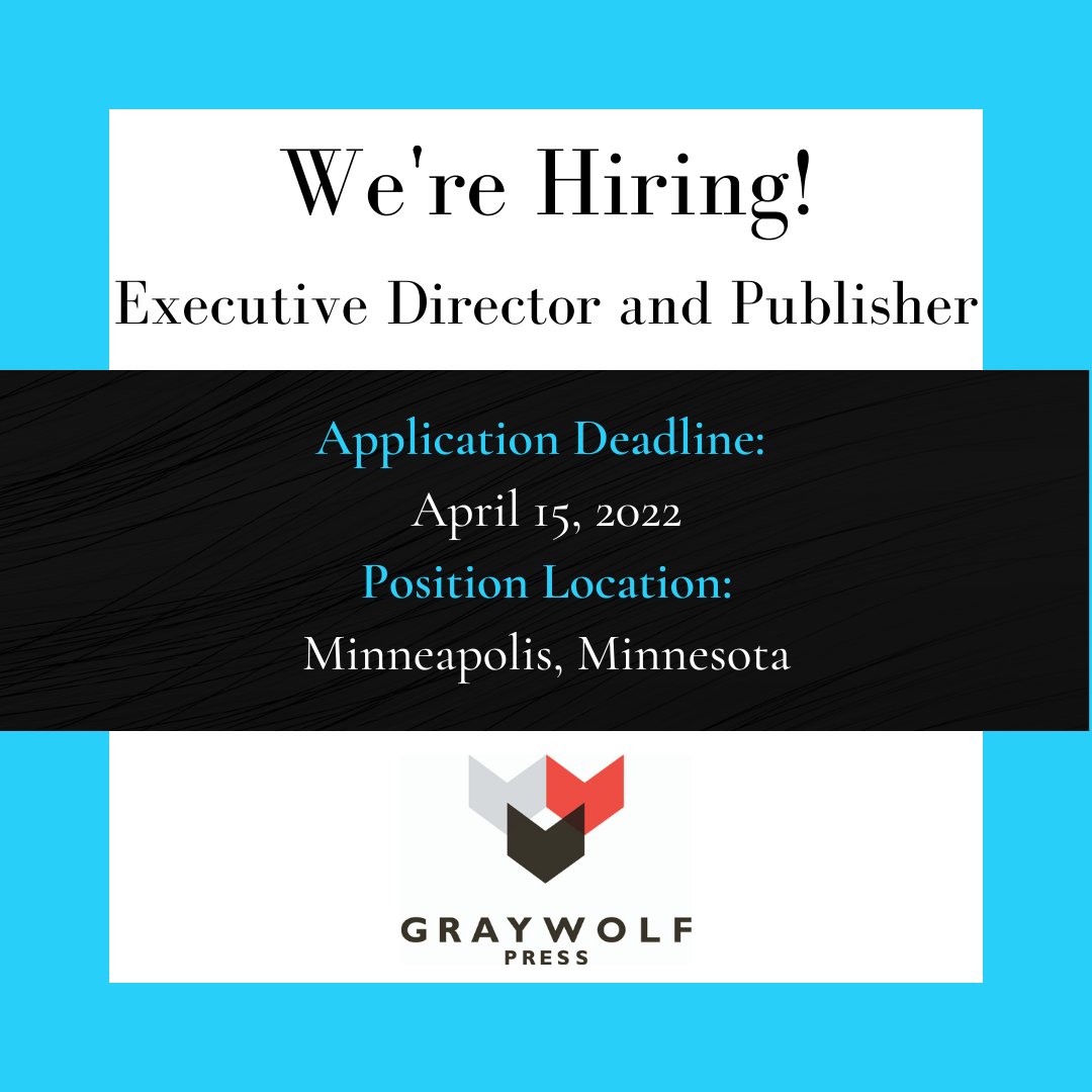 Graywolf Press tweet media