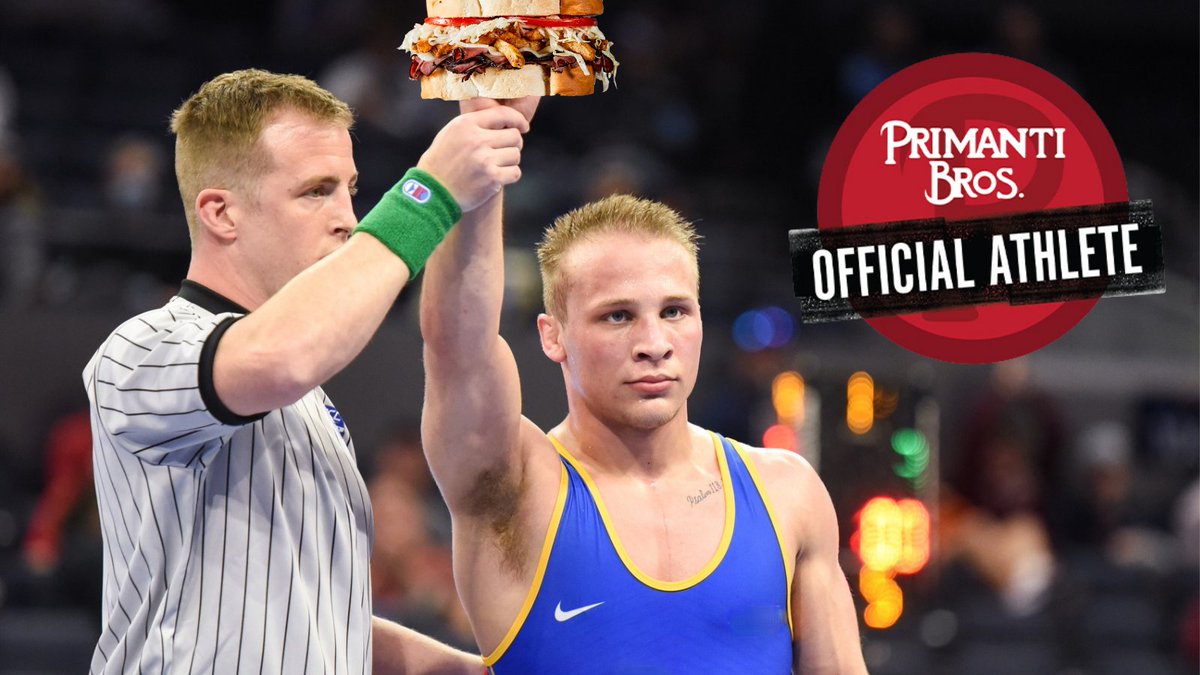 Did you know that at least 2.7% of ACC Wrestling Champ AND Primanti Bros. Official Athlete <a href="/ColeMatthews9/">Cole MaTThews</a>'s 141 lbs. is slaw and fries? Congrats, Cole! #PerformanceEnhancer #H2P #Champion #PrimantiBrosAthlete #PrimantiBros