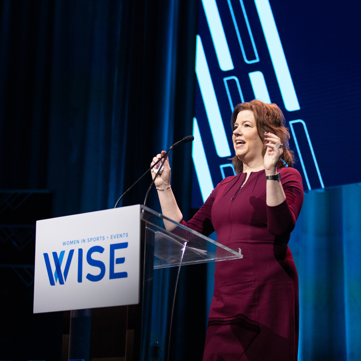 wiseworks's tweet photo. "It's important to have a voice and to put a megaphone in front of it." — #WWOY honoree  Elizabeth Lindsey @eblindsey of @Wasserman. #WISEworks https://t.co/4arTEu0oiQ