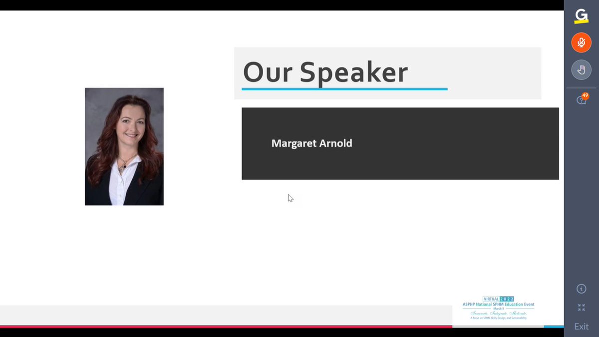 ASPHP4's tweet photo. Margaret Arnold shares “How-To Perform the Top Three Challenging Tasks” during #ASPHP2022. #SPHM https://t.co/NDV6oqNSBc https://t.co/b1S5rMZUQM