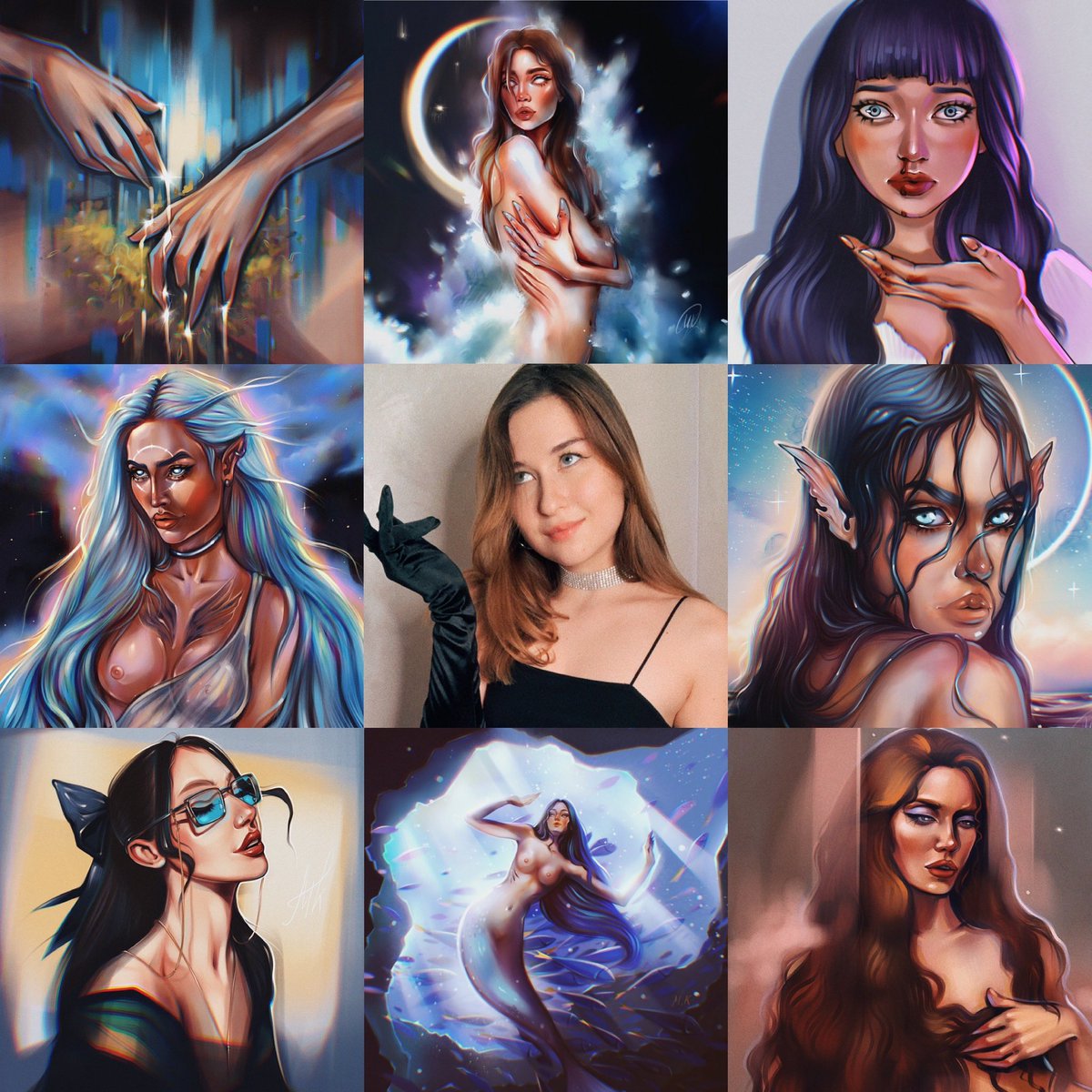artkovaleva's tweet photo. Me and my paintings✨

I always wanted to make art my main activity. I feel I have great potential for growth. I believe that in time I will be able to make a living solely from my art. The #Nftcommunity has given me this belief and sense of freedom. It's cool❤️#nfts #nftcart https://t.co/ZrqFNoCXvI