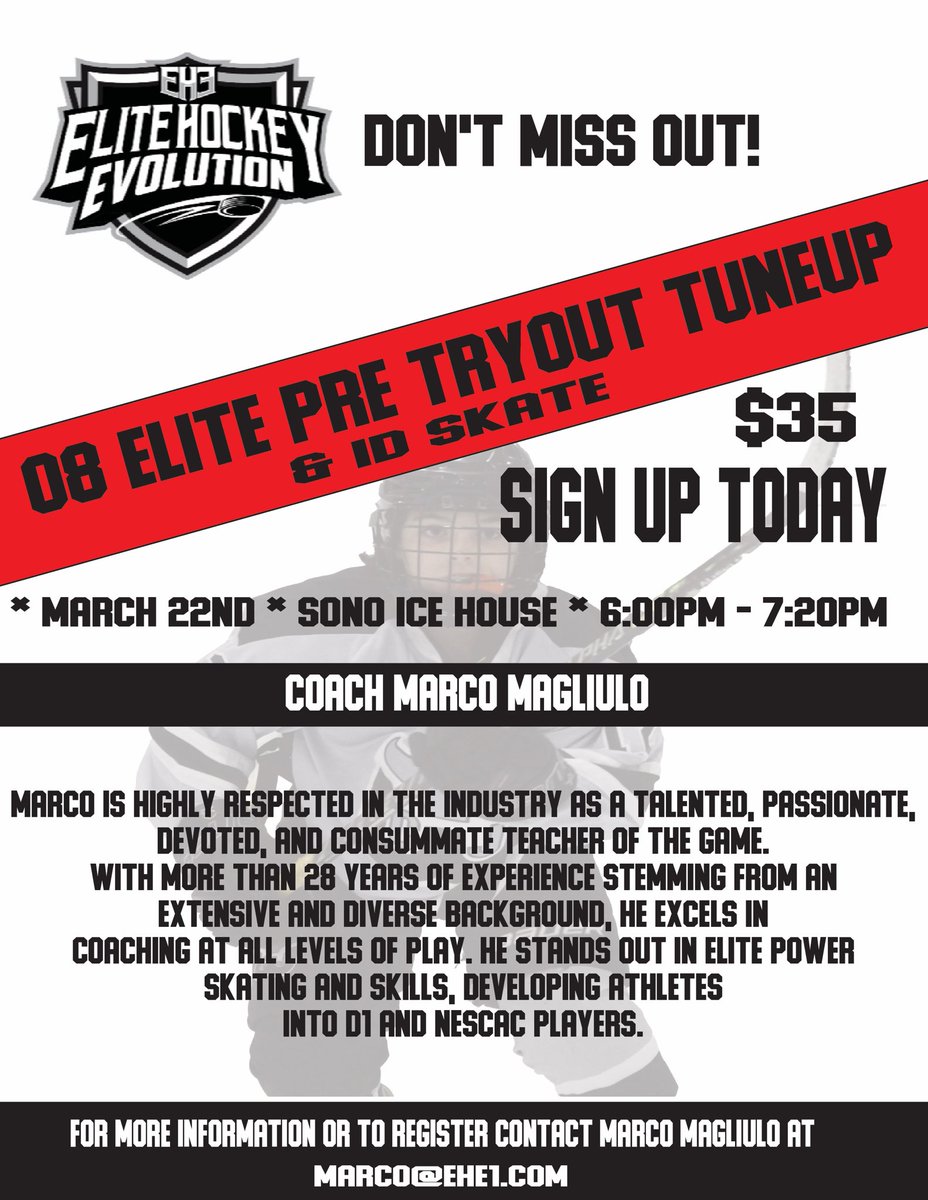 CTJrWhalers's tweet photo. Let’s go! Limited space available. #elitehockey #procoach #bettwreveryday https://t.co/UxRMu4Jyjq