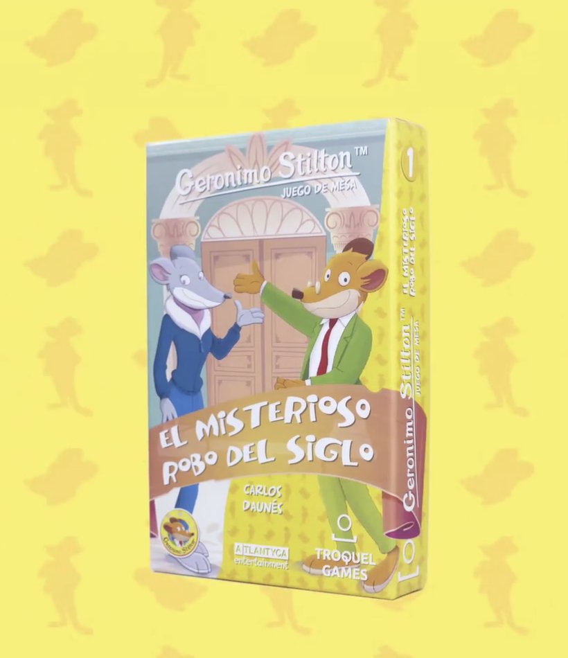 Si eres fan de #GeronimoStilton y/o de los #juegosdemesa... ¡esto te interesa!
Este sábado lo podéis conocer en <a href="/FeriaInterOcio/">InterOcio 🧩</a> (mesa E9) y...si os pasáis por nuestro Instagram...el lunes tenemos sorpresa por los 2K 😉😏🐭