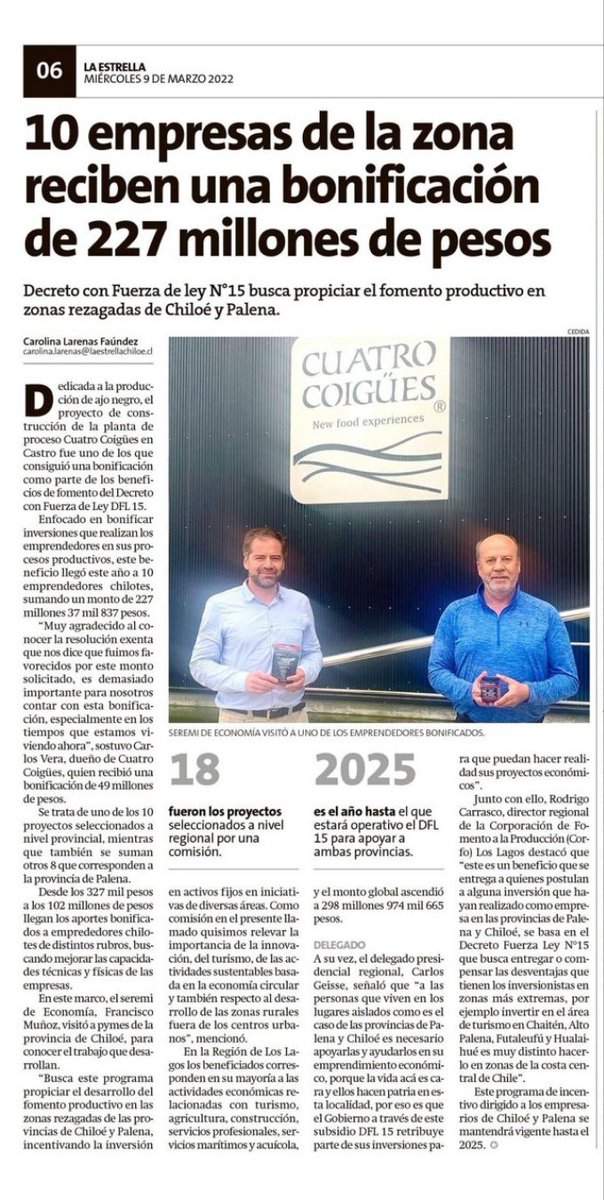 Seremi Economía Los Lagos tweet media