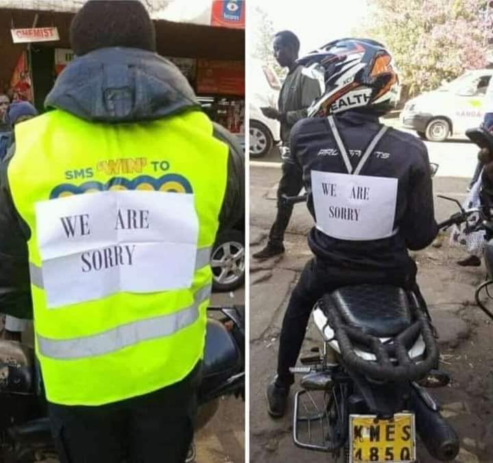 BobKennedyMP's tweet photo. Don’t be too harsh on us, we’re sorry for what happened, boda bodas tell state.
Nairobi CBD
Is this a #ClassWarLoading ? https://t.co/6SxYFVAE1U
