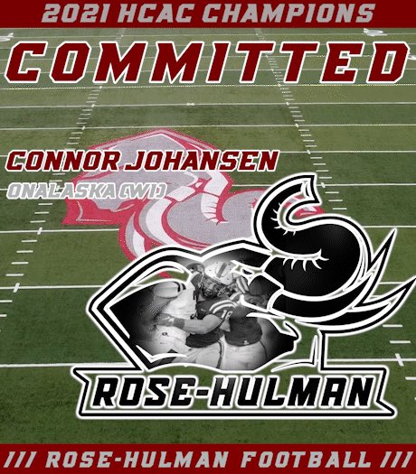 connorajohansen's tweet photo. Proud to announce I’ll be attending Rose Hulman to pursue a degree in mechanical engineering and play football. Thank you @ConnellyCoach @Coach_Stanton1 for the amazing opportunity! 

Thank you @TYash42 and other coaches that got me here as a leader and a player! https://t.co/6Pb5WiGTDm