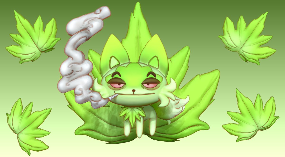 joputapelirrojo's tweet photo. jaja i was boring , i back to work original from @ArtsCubone #Springatito #weedcat #pokemon #3dmodeling #3dprint #PokemonScarletViolet https://t.co/Aw7pvTkWX1
