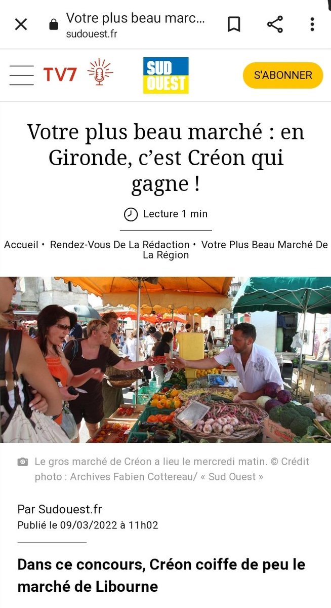 C'est vrai qu'il est sympa notre marché !