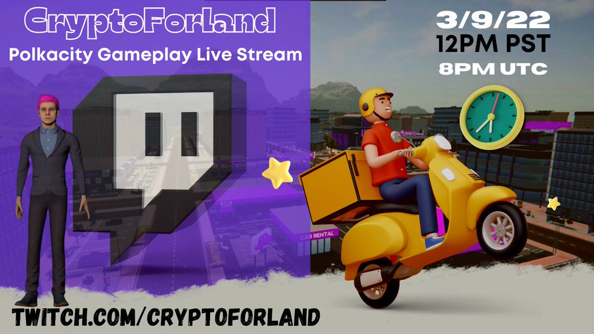 Polkacity Gameplay Livestream Is Live Now (Internal Beta Test)!

twitch.tv/cryptoforland

#NTFs #Play2Earn #NFTgame #Metaverse #Virtualcity #Betatest #Polkacity #POLC #Bitcoin #BSC