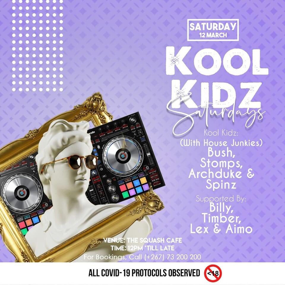 Saturday 12 March at The Squash Club! House Junkies in the mix of things!!