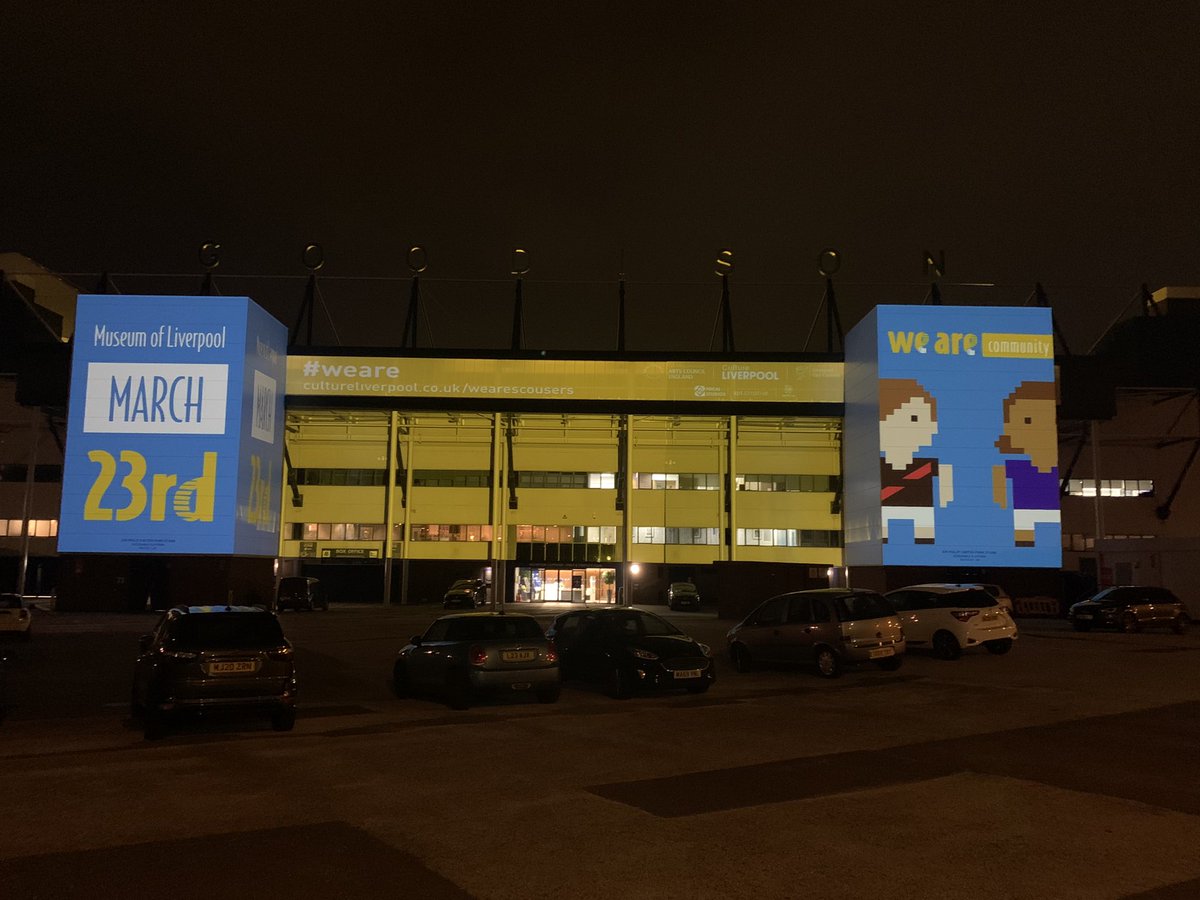 CultureLPool's tweet image. #WeAre | Yes @Everton we are community, we are game, we are scousers! #WeAre #GoodisonPark