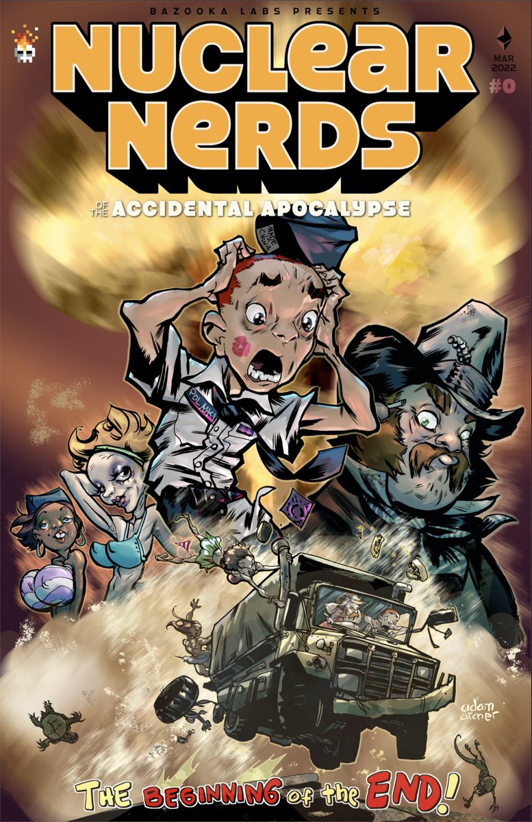 nuclearnerds's tweet photo. Get a load of the cover for the Prologue of our story! Brilliantly brought to life by the fantastic @AdamArcherArt https://t.co/gaOzbCzhbu