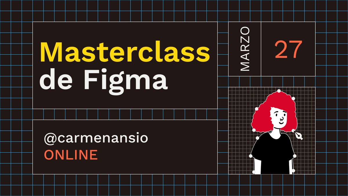 carmenansio's tweet image. #figma #sorteo #masterclass #uidesign
📣 En breve seremos 10k, para celebrarlo👇
🎟 Mañana a las 22:00 CET sortearé una Masterclass individual de @figmadesign entre todos los RT