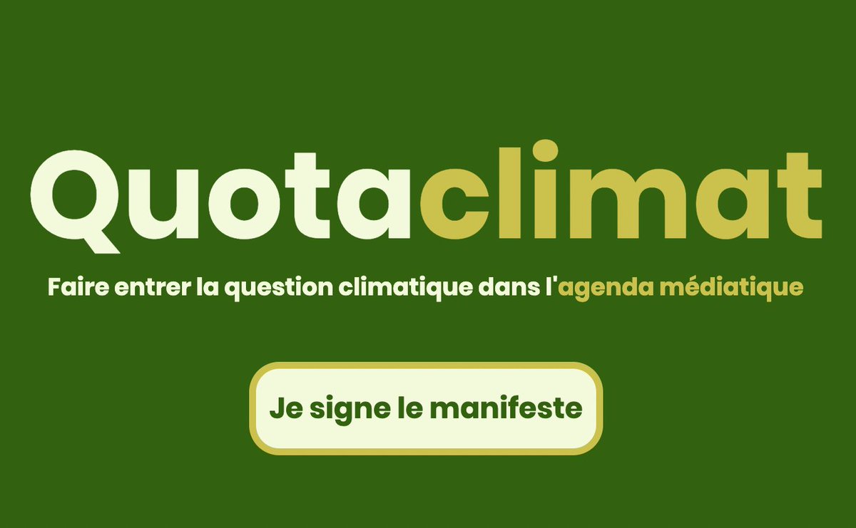 nouel_juliette's tweet photo. Ok pour que 20% du temps soit accordé au climat et à la biodiversité d'ici la Présidentielle (et après) dans l'audiovisuel ?

20 %, contre à peine quelques % actuellement...

Si oui, c'est par ici https://t.co/73LKjs4wlA
🙏 🙏 et n'hésitez pas à partager ! https://t.co/Mkc24tSP3W
