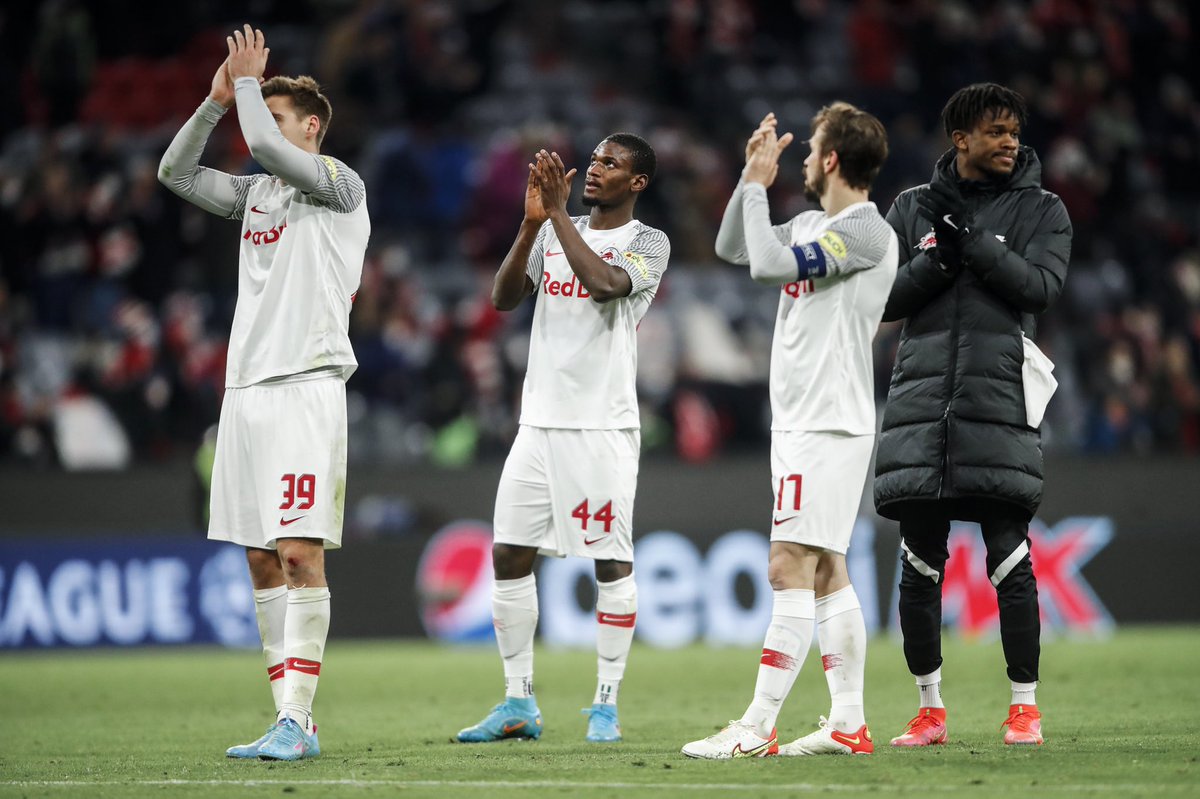 SamsonTijani3's tweet photo. Tough game for us disappointed about the result but we keep going till the end @RedBullSalzburg 
Alhamdulilah for my debut in the @ChampionsLeague https://t.co/e8yGa4xZNY
