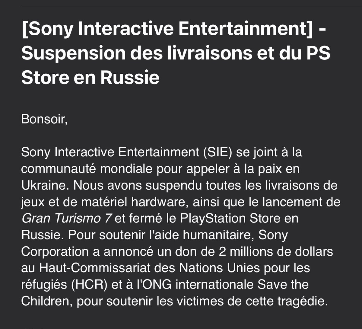 Sony отключили PS Store в России