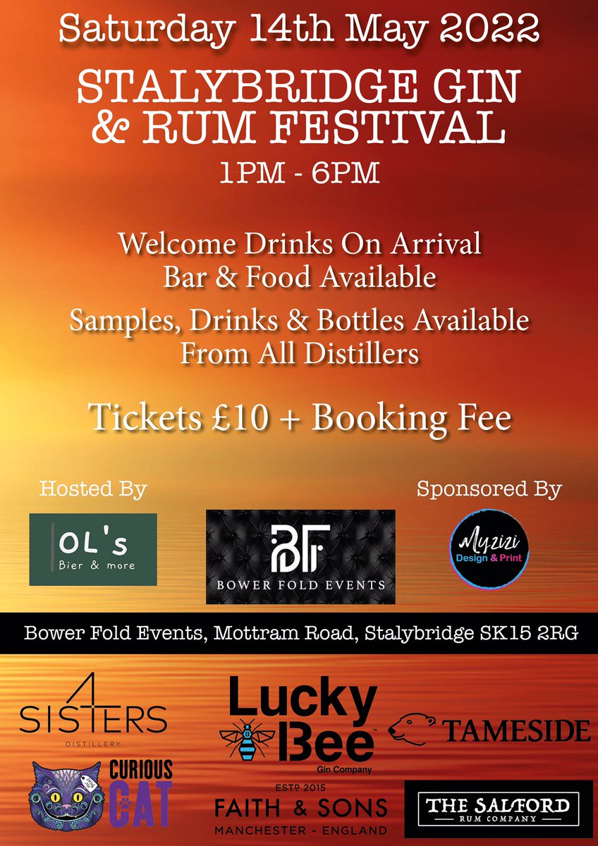 hello #tamesidehour after weeks of prep we can finally announce our gin and rum festival. It would be great to see you there 
ticketsource.co.uk/stalybridgegin…