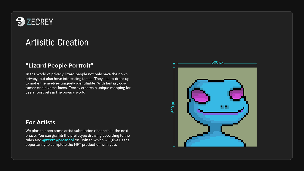 Wanna see your work of art in Zecrey's next batch of NFTs? Flex your creative muscles and show us what you got.
We will pick 5 submissions in 10 days and it will be exclusively yours to claim when it launches! 

👍Like, 🚀Retweet and😃Tag 2 friends with your work to be eligible.
