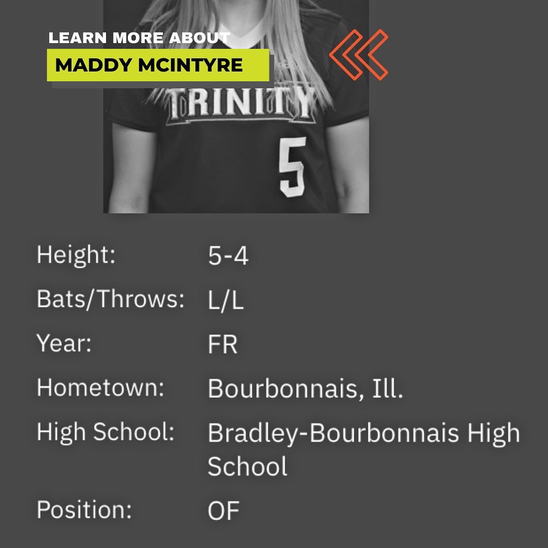 DrivelineSB's tweet photo. ATHLETE SPOTLIGHT 💡
Congrats to S2 alum Maddy McIntyre on earning a starting spot in CF and batting leadoff as a Freshman for Trinity Christian College.
#betonme #s2breakthrough #alum #ncaa #softball #athlete https://t.co/LKFaHq68P9