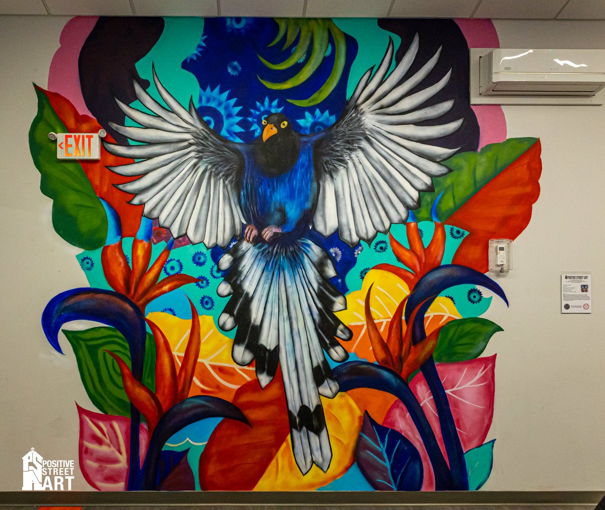 PoStreetArt's tweet photo. A great night at The Greater Nashua Chamber of Commerce "Business After Hours" event at Girls Incorporated of Nashua NH featuring Positive Street Art's newest indoors mural: "Vibes In Paradise" featuring artist: Cristhian Londoño AKA "NeaGraff".
#art #interiormurals #artists https://t.co/MUY6Ma8Dj0