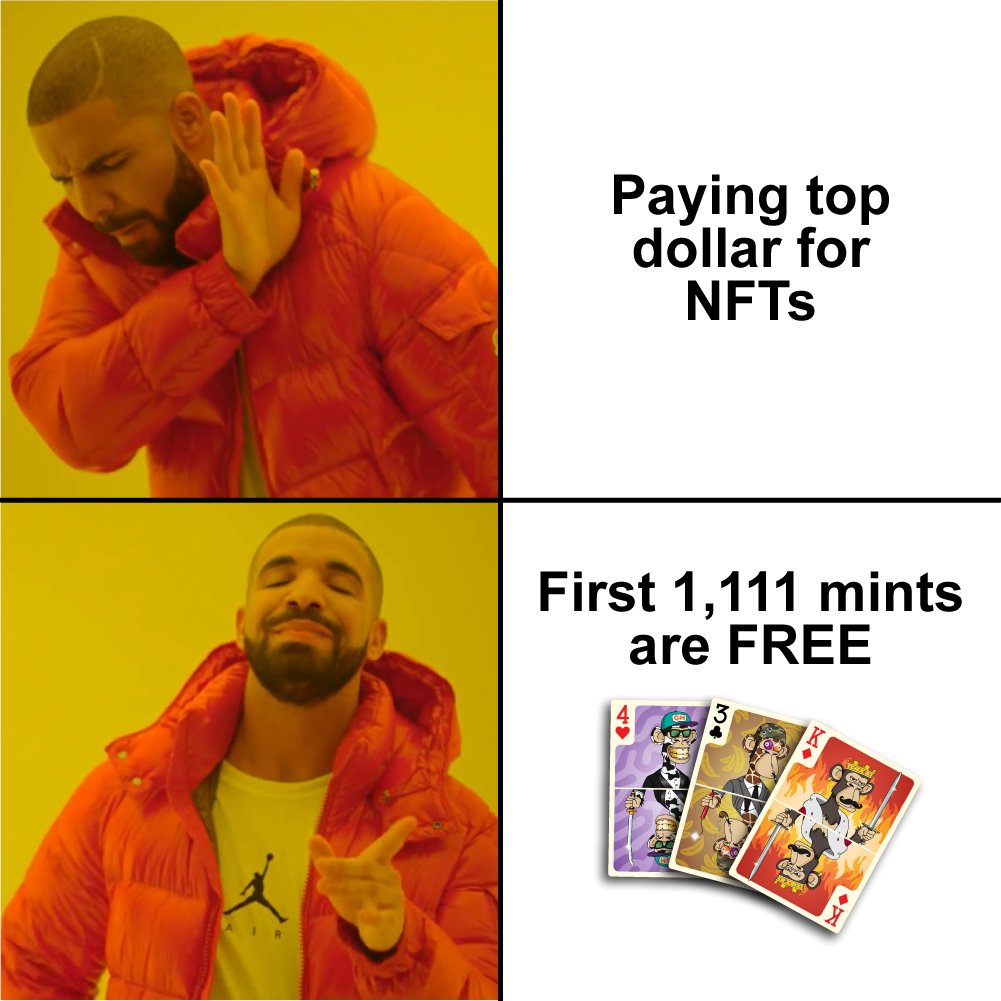 RoyalFlushApeC's tweet photo. Now we're talking!
#NFT #NFTs #NFTCommunity #NFTCollection #Apes #Whitelist #FreeMint https://t.co/OQEN9dB0VX