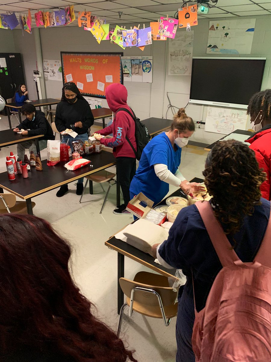 HESAcademy's tweet photo. The Academy of Health and Electrical Science celebrated our students who have been excelling in the classroom with a sundae bar!! 🍨🍦🍧 @PantherNation_1 https://t.co/T5Is37SbkK
