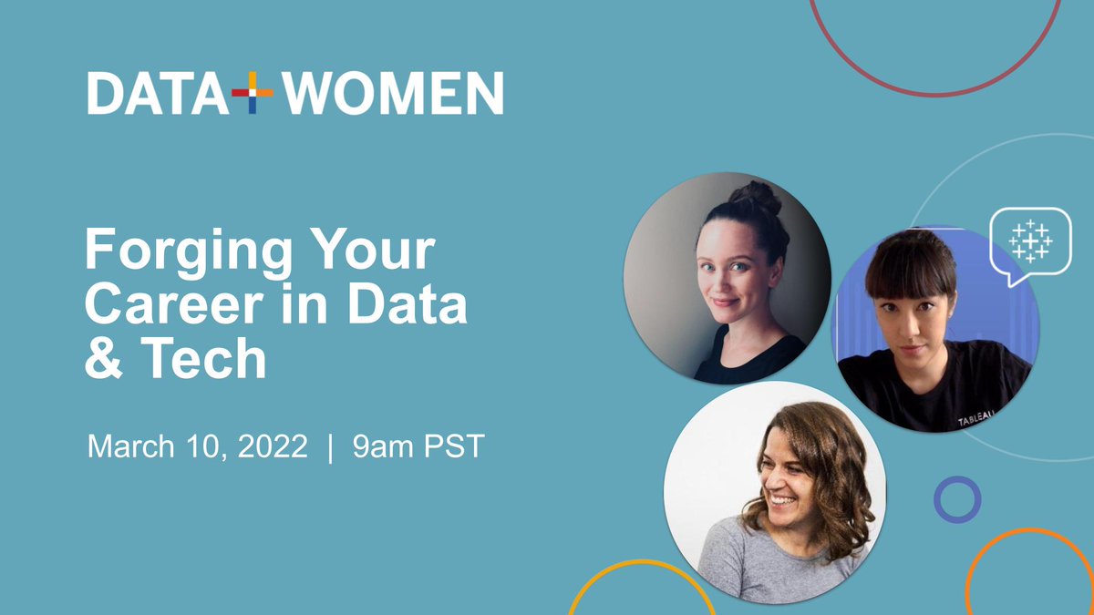 Join us tomorrow for the global Data+Women event and hear from members of the #DataFam on forging a career in data and technology. Register: tabsoft.co/3sXxiEI