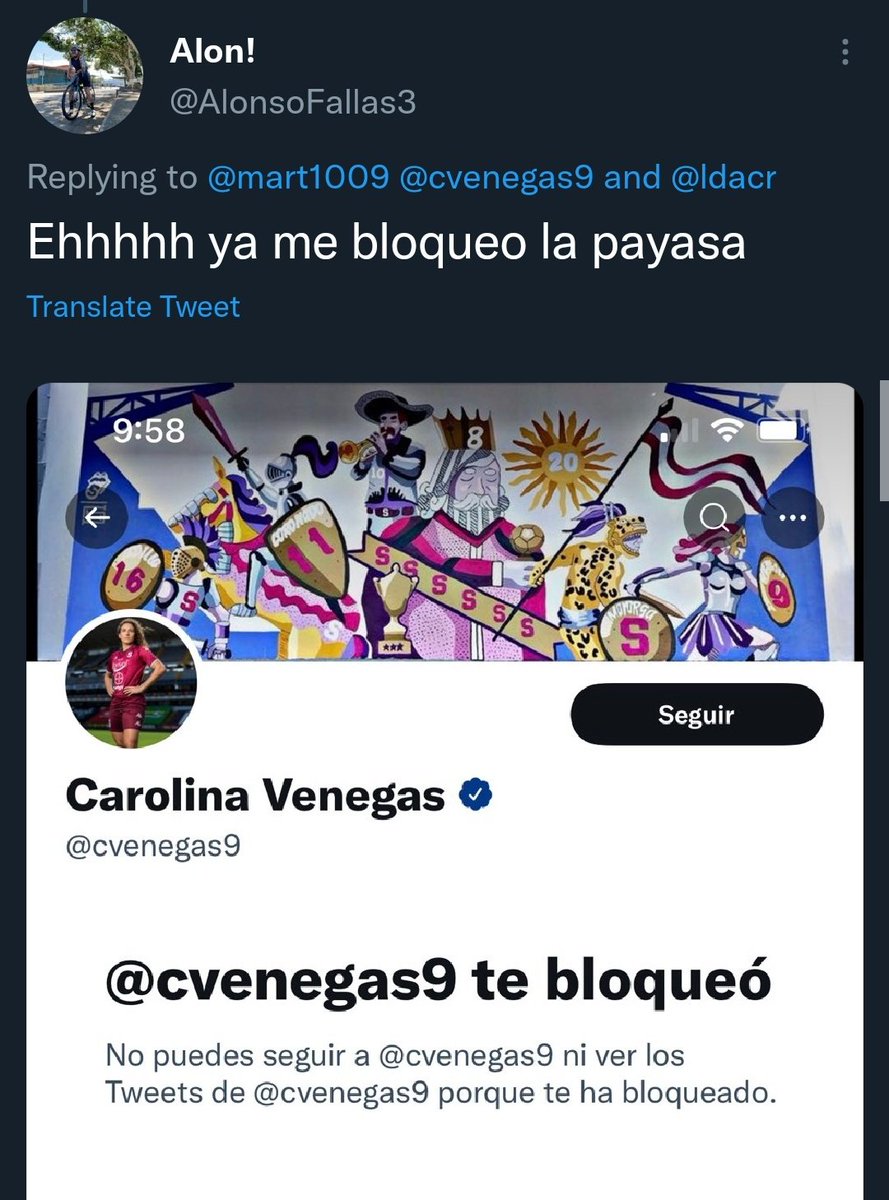 Cvdfer344's tweet photo. @AlonsoFallas3 Defender a todas la mujeres asi? O no aplica para las del rquipo rival, a esas si las acosas y te burlas? https://t.co/i61VR8eup8