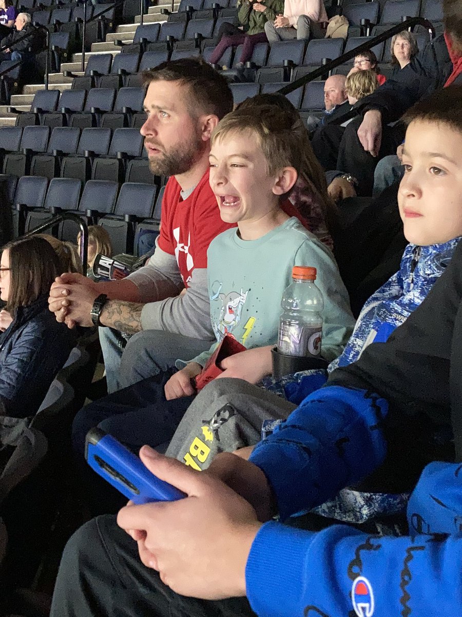 Isaac’s first hockey game!!! #GoGRG