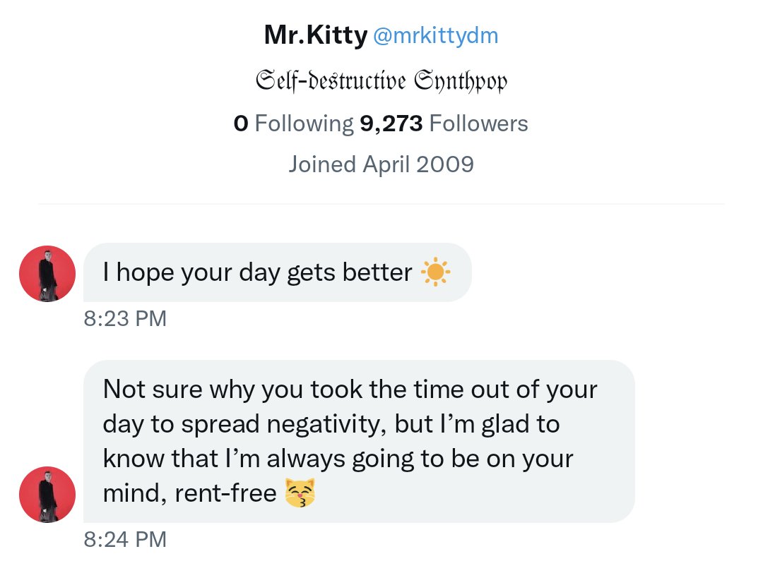 After Dark” Singer Mr. Kitty Exchanged Explicit Messages with