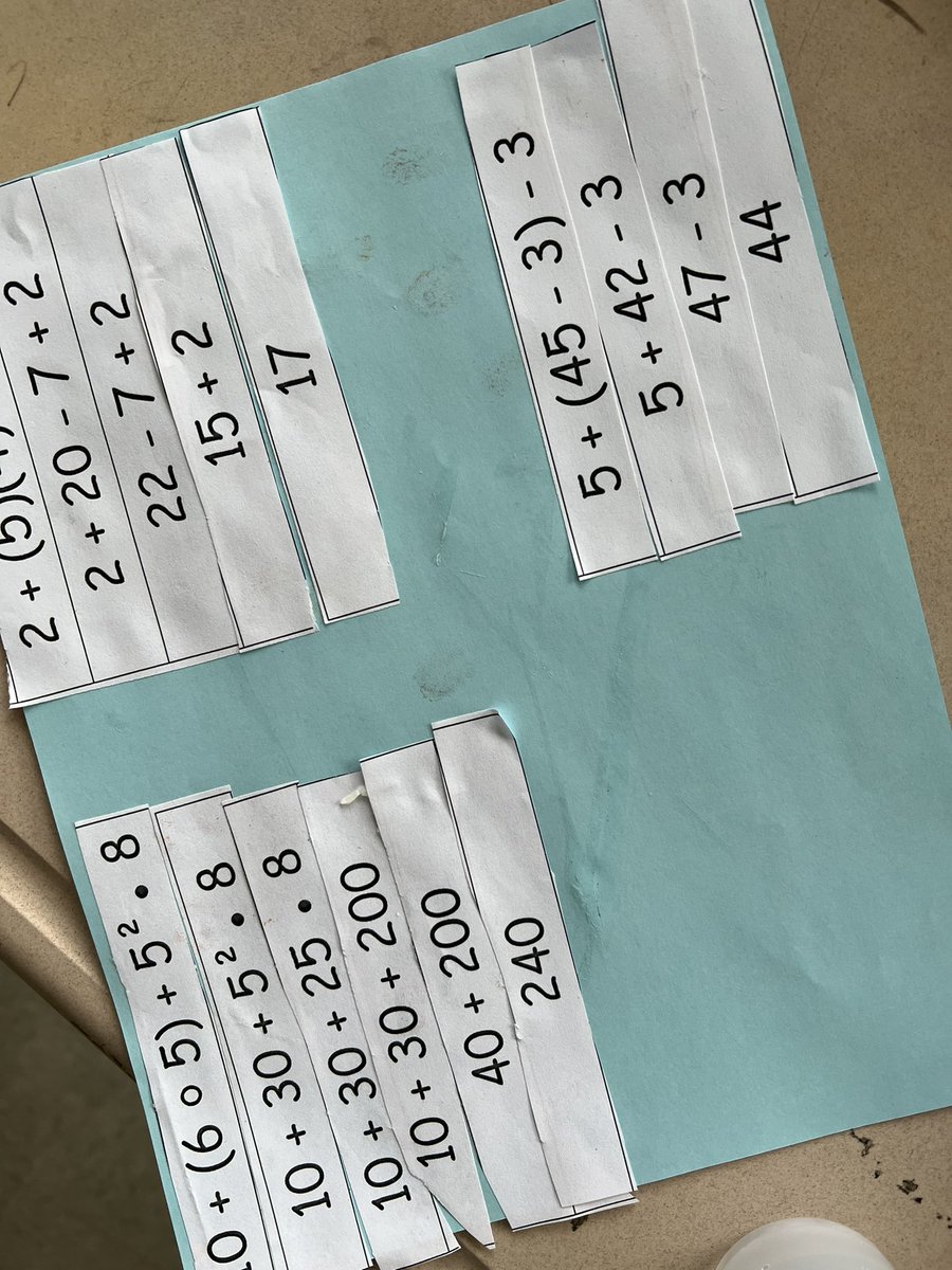 MsBrown_219's tweet photo. 7th grade spent today exploring grouping symbols and ordering the steps to simplify expressions! https://t.co/B2lGm7qo69