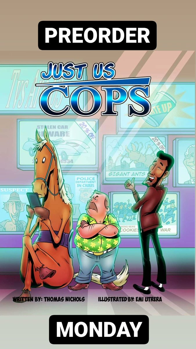 tncomedy's tweet photo. JUST US COPS #5 preorders are available now! Get the first 5 pages with the preorder!
Link in the bio!
.
.
.
.
#tncomedy #comicbooks #JustUsCops #horse #funny #comicbookart #comicbookwriter https://t.co/4KhVheD88c