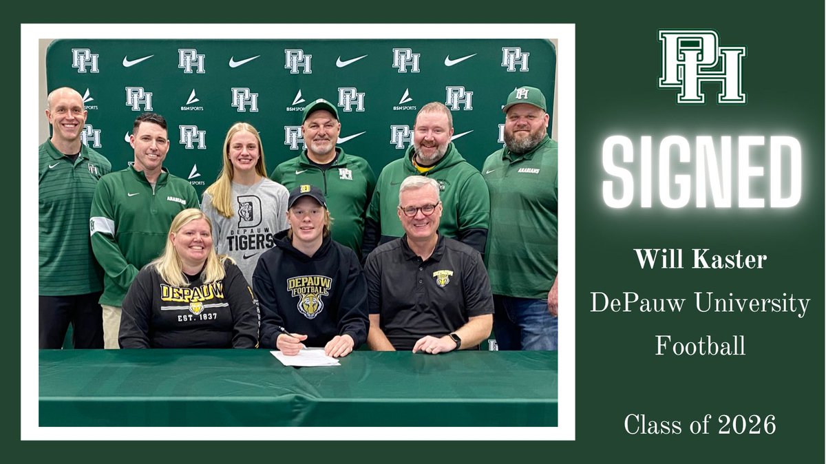 PHHSAthletics's tweet image. Congrats Will!  ⁦@PendletonHtsFB⁩ ⁦@DePauwTigersFB⁩