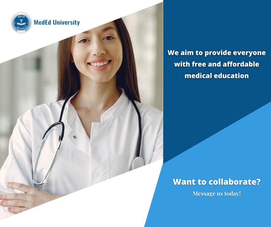 MedMnemonist's tweet photo. MedEd University is a diverse community of global medical experts that creates medical educative resources and content more accessible for medical professionals, students, and doctors.

Want to collaborate?

Message us today!

#medicalprofessional #MEDICAL #medicalstudent https://t.co/sri3f8g2Cm