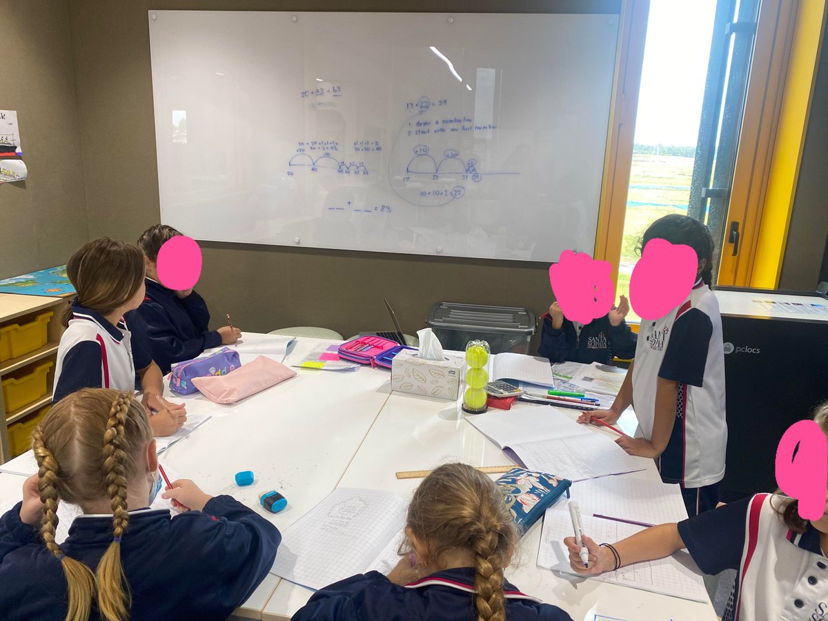 MissSoti's tweet photo. This week I lead a masterclass on Jump Strategy with the year 3 students. It was great to see them use a range of resources including the whiteboard tables! #acuedu_p https://t.co/bCLtCJHvD7