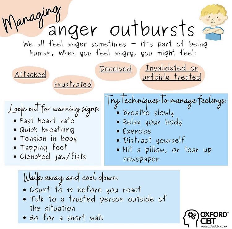 OxfordCBT's tweet photo. We all feel anger. It is a normal human emotion!
However, learning to manage anger so it can be utilized appropriately will help us to assertively communicate our needs to others.
#anger #angry #managinganger #angeroutbursts #copingwithanger #assertive #assertiveness https://t.co/nWSKMvVrz8