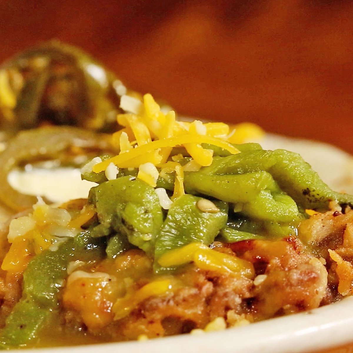 This chicken fried steak sampler platter ranks right up there in my book!  At Green Chile Willy’s in Amarillo, you can get your traditional chicken fried steak next to one with jalapeño gravy and green chili gravy!  Throw in some green chili mac and cheese and you’re in business!