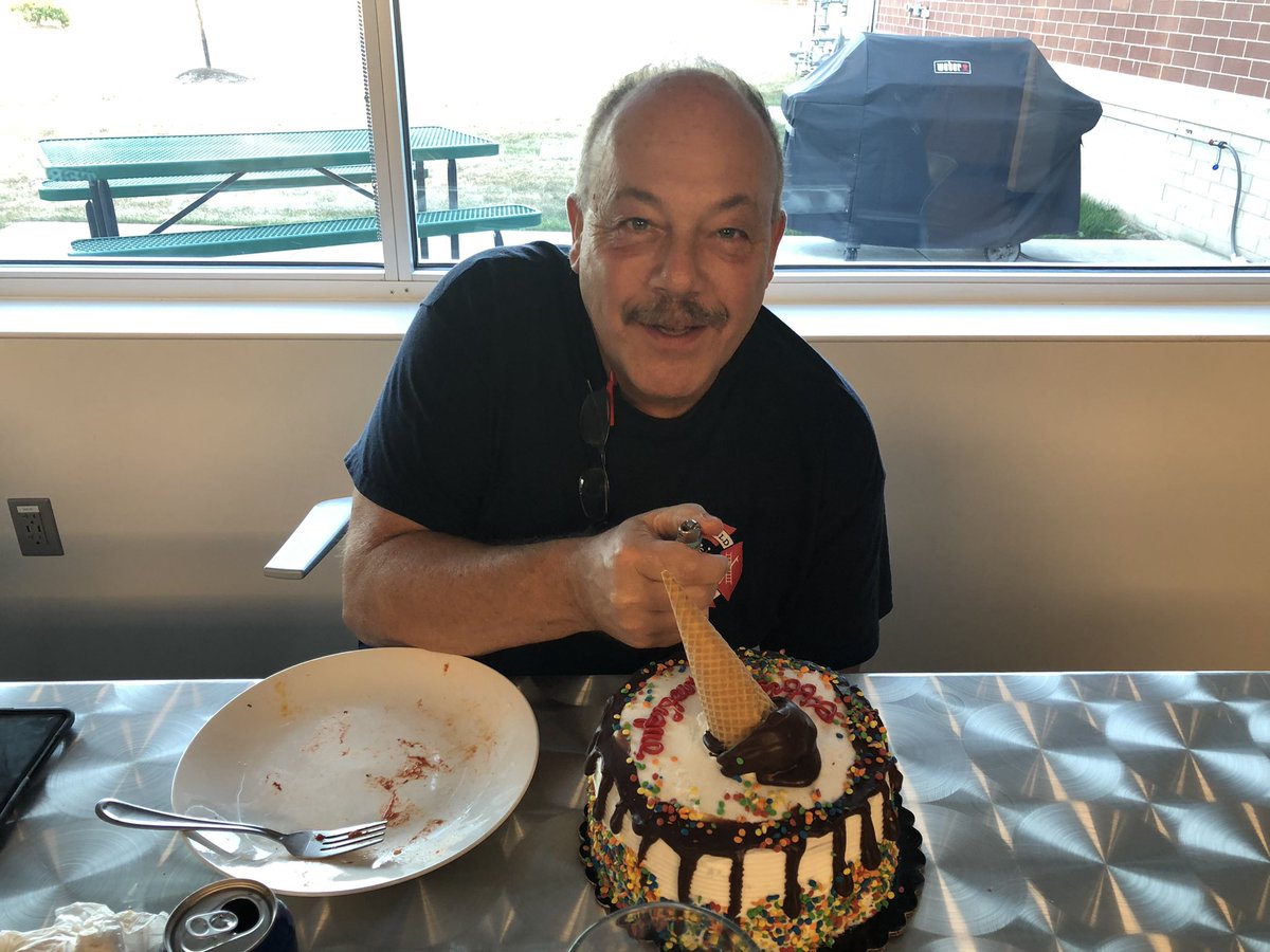 PlainfieldFire1's tweet photo. Congratulations to Firefighter Steve Kershaw on his retirement from the PFT. Today is his last shift after more than 36 years with the Town of Plainfield. We will miss his famous one-liners and his friendship. Good luck Steve &amp; congratulations on an outstanding career. https://t.co/nP4L97Njje