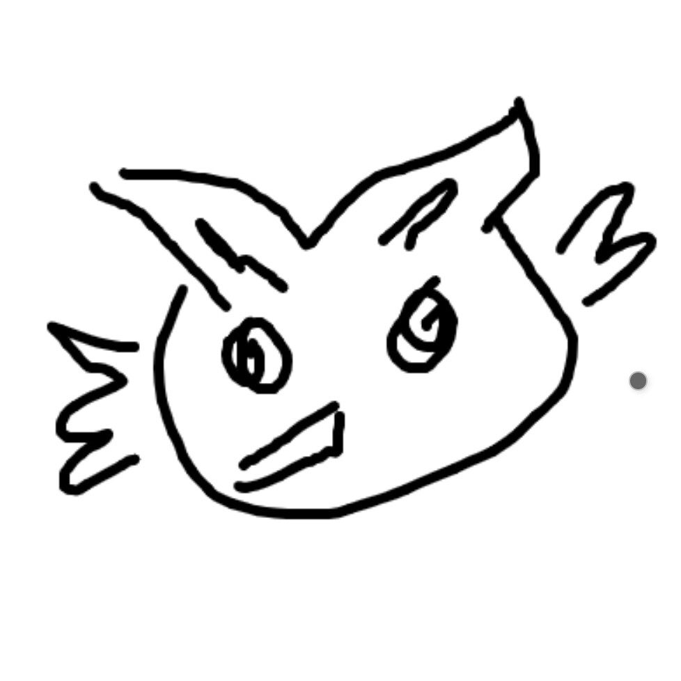 whythisbox's tweet photo. My non-artist #Drawasaurus attempt at drawing a Shrike vs. the real deal 🤣 #DauntlessFanArt https://t.co/A2WapFL6KQ