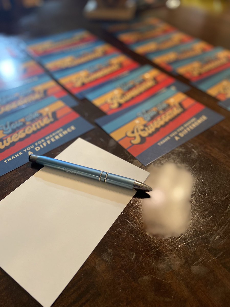 Finishing up my thank you notes for Thankful Thursday.  I cant wait to hear all the things our <a href="/McKitrickElem/">McKitrick Elementary</a> Bobcats are grateful for tomorrow. #SELday #gratitude