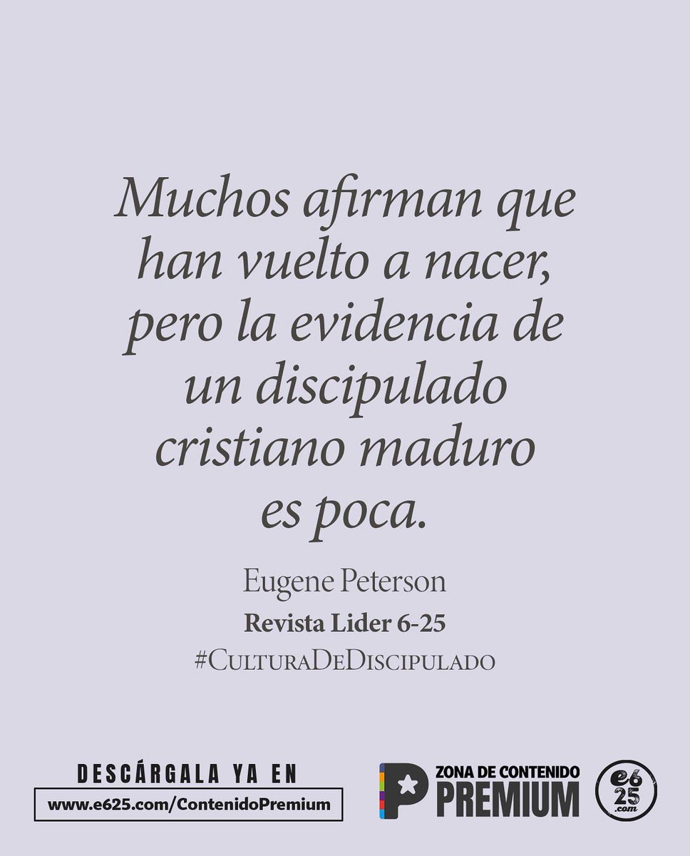 Lider625's tweet photo. ¿Cómo regresamos a la gran comisión? 👉La esencia de la iglesia es ser y hacer discípulos. 

⬇️Descarga ahora la última edición de la REVISTA LÍDER 625 con tu suscripción.
🔝CULTURA DE DISCIPULADO ed.25 – Disponible en https://t.co/i0E40u5hRm https://t.co/78TMAgBKtp