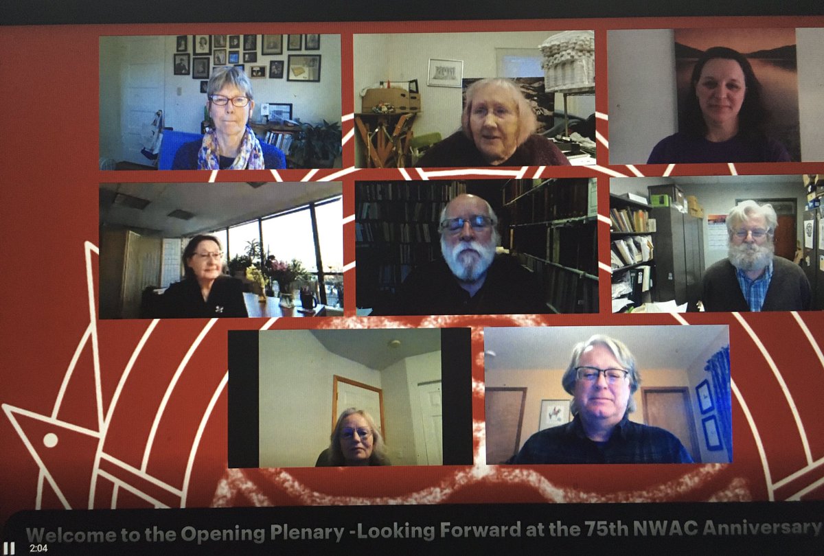 jasonbcooper's tweet photo. #NWAC2022 75th NWAC Anniversary Plenary Panel - V. Butler, D. Griffin, S. Hackenburger, J. Reese, L. Putsche, M. Rossi, R. Sappington, D. Wilson - moderator: Mary Ann Davis https://t.co/DLSBpELwdg