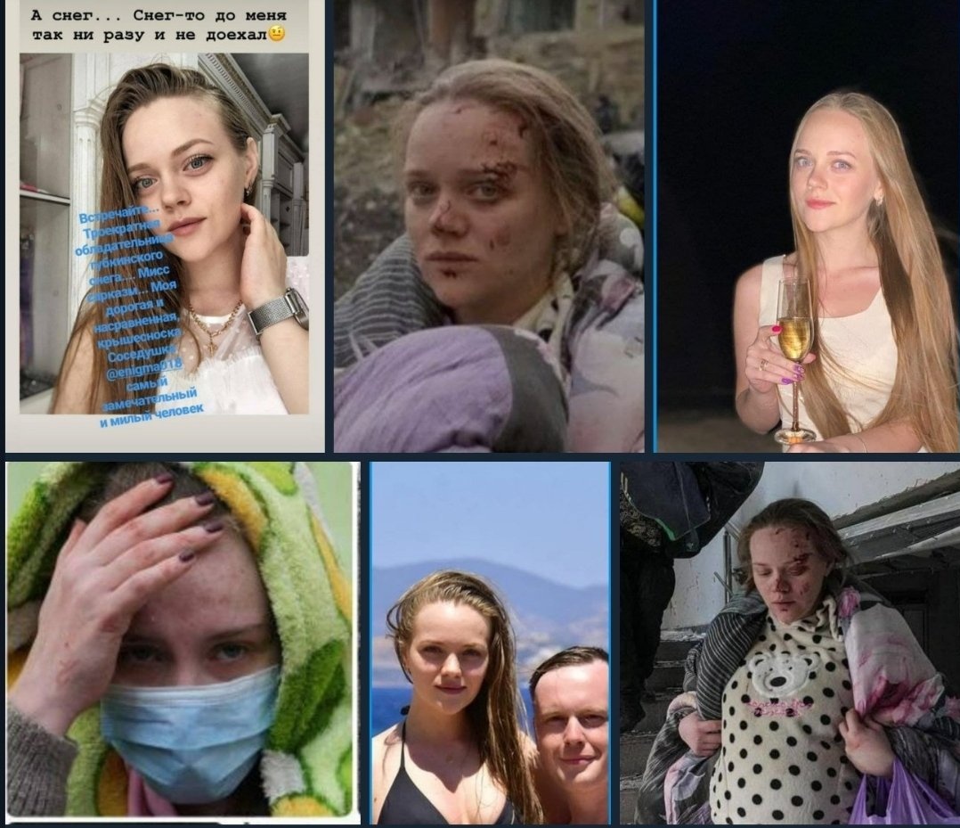 Three or four photos from the Mariupol maternity show the same girl. Suspicions arose that she is very similar to the model from Mariupol Maria.