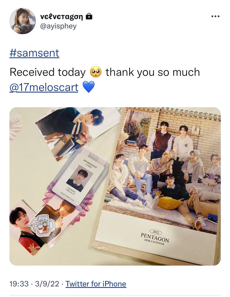 17meloscart's tweet photo. 💙✨#sentbysam https://t.co/cubYnewyCH