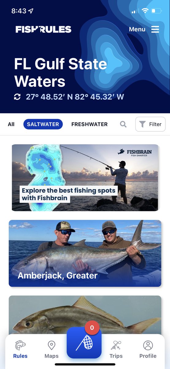 JCarp85's tweet photo. @leefeiner @jessica_smetana If you’re new to saltwater fishing download this app called fish rules. Taught me a ton bc I didnt know shit when I moved to FL https://t.co/h17RZg9mIM