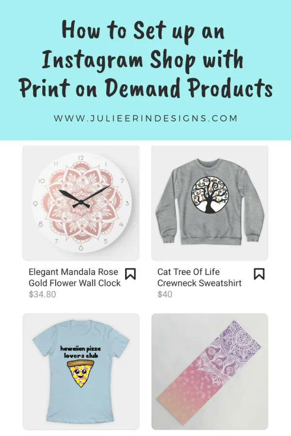 #trending on my #blog today! How to Set up a #Instagram #Shopping with #PrintonDemand Products #instagramshopping #facebookshop #instagramshop #redbubble #zazzle #society6 buff.ly/3bnkcaG